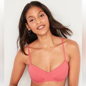 Old Navy Underwire Bikini Swim Top Black M